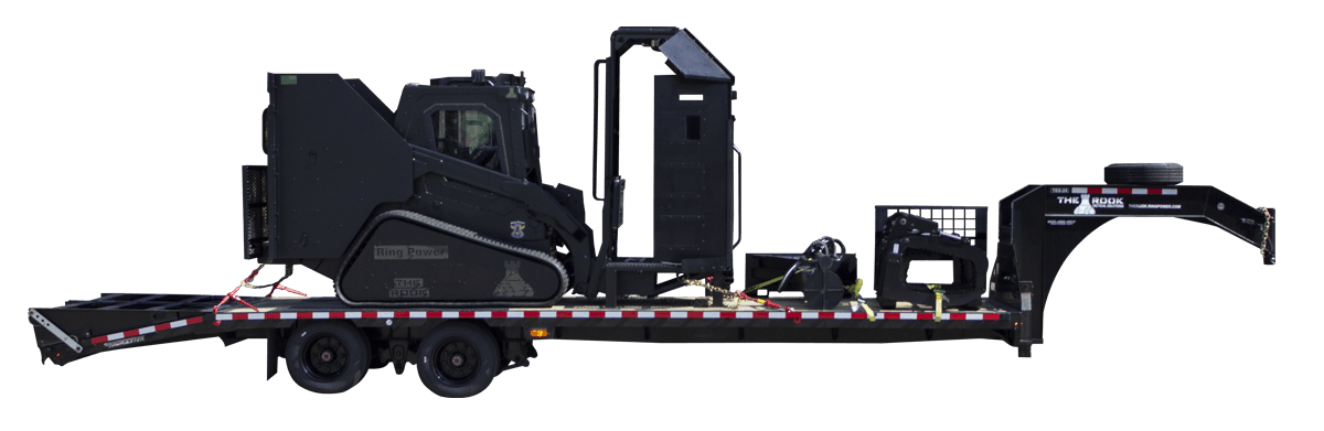The Rook comes standard with trailer and attachments